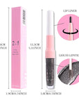 evpct Black Metallic Glitter Lip Liner and Lipstick Combo Lip Gloss Stain Set Makeup for Women Long Lasting Waterproof 24, Goth Gothic Halloween Metallic Shimmer Frosted Iridescent Liquid Lipstick 17