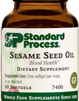 Standard Process Sesame Seed Oil - Whole Food Antioxidant, Healthy Blood, Immune Support Supplement, Liver Support and Liver Supplement with Sesame Seed Oil - 60 Softgels