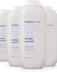 Method Body Wash, Simply Nourish, Paraben and Phthalate Free, 18 oz (Pack of 6)