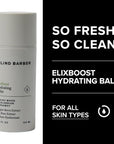 Blind Barber elixBoost Hydrating Balm - Daily Face Moisturizer for Men - Mens Anti-Aging Moisturizer with Juniper Berry Extract - Hydrates & Protects Skin Barrier (3.2oz / 100ml)