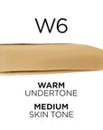 L'Oreal Paris True Match Super-Blendable Foundation, Medium Coverage Liquid Foundation Makeup, W6, Medium, 1 Fl Oz