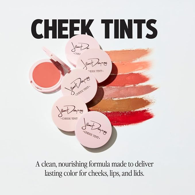 Jillian Dempsey Cheek Tint: Natural Cream Blush, Easy to Blend Makeup with Nourishing, Lasting Color I Poppy