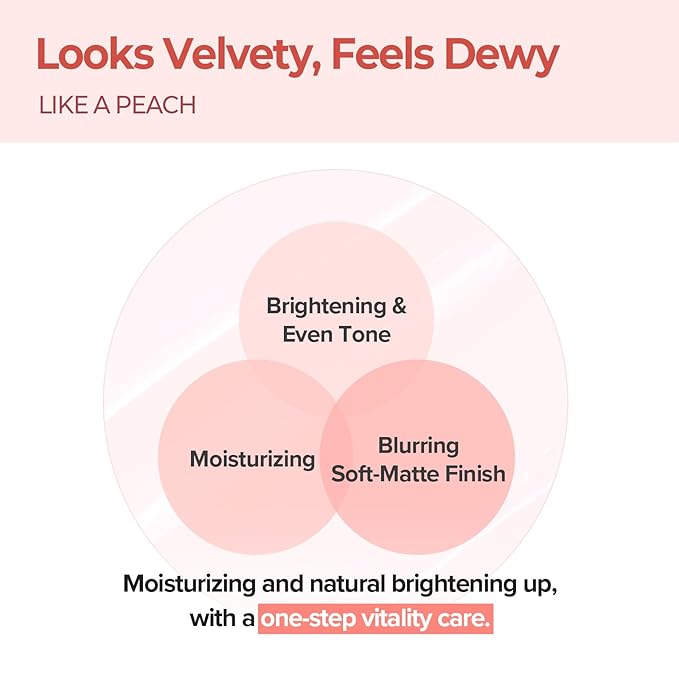 SKINFOOD Peach Cotton Zinc PCA Tone Up Cream, Korean Tinted Moisturizer for Face and Body, Dewy and Matte Skin Tint, Stocking Stuffers, Skin Care Makeup for Color Correcting (1.69 fl. oz.)