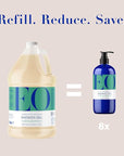 EO Shower Gel Body Wash Refill, 1 Gallon, Grapefruit and Mint, Organic Plant-Based Skin Conditioning Cleanser with Pure Essentials Oils, Pack of 1