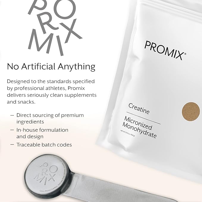 Promix Creatine Monohydrate Stick Packs | 5g of Micronized Creatine | Supports Muscle Growth & Recovery - 30 Count