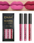 evpct 3Pcs Rose red plum Warm pink Deep cranberry Matte Liquid Lipstick Set for Women 24-hour Matte Lipstick Lip Stain Gloss Long Lasting 24 Smudge Waterproof labiales mate larga duracion 24
