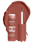 NYX PROFESSIONAL MAKEUP Smooth Whip Matte Lip Cream, Long Lasting, Moisturizing, Vegan Liquid Lipstick - Teddy Fluff (Midtone Pinky Brown)