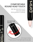 evpct Desert Matte Cream Eye Shadow Brightener Sticks Set for Eyes, Desert Matte Pencil Eye shadow Applicator Stick Pen Palette Makeup Waterproof sombras en crema para ojos 28#
