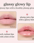 NOONI Korean Lip Oil - Applepeony | Long-Lasting, Moisturizing, Plumping, Revitalizing for Dry Lips, Waterproof, No Peel Off, Hydrating, Nourishing Crystal Clear, 0.12 FL Oz