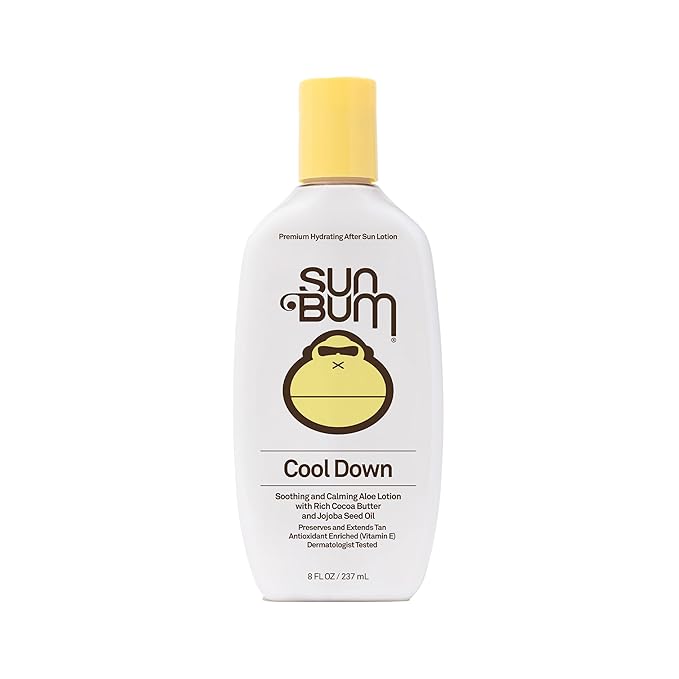 Sun Bum Cool Down Aloe Vera Lotion - Vegan After Sun Care with Cocoa Butter to Soothe and Hydrate Sunburn - 8 oz