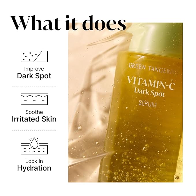 GOODAL Green Tangerine Vitamin C Serum - Advanced Version (2.02 Fl Oz (Pack of 2, Refill Included))