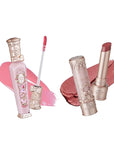 Flower Knows Violet Strawberry Rococo Glowy Lip Gloss G01 Little Angel Matte Lipstick C06