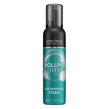 John Frieda Volume Lift Air Whipped Foam, Volumizing Hair Mousse with Air-Silk Technology for Fine or Flat Hair, Adds Lasting Body and Fullness with flexibile Hold, 7.5 Oz