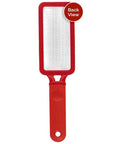 Microplane Colossal Foot File Scraper - The Original Stainless Steel Foot Rasp, Dead Skin/Callus Remover for Feet, Gentle Foot Scrubber, Pedicure Tools for Salon-Quality Foot Care, Red
