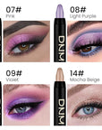evpct 4Pcs Cream Eyeshadow Pencil Bulk Stick Set for Eyes Waterproof Pink Light Purple Violet Mocha Beige Shimmer Metallic Eyeshadow Crayon Stick sombras en crema para ojos