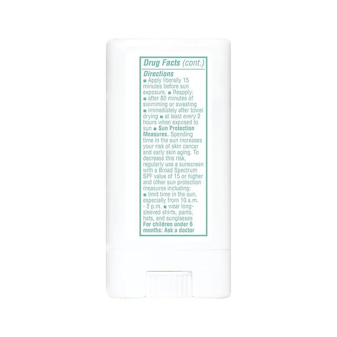 Thinksport Kids SPF 30 Mineral Sunscreen Stick, 0.64 Oz, Safe, Natural, Water Resistant Reef Safe Sunscreen for Children, Broad Spectrum UVA/UVB Sun Screen, Travel Stick for Sun Protection