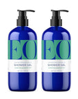 EO Shower Gel Body Wash, 16 Ounce (Pack of 2), Grapefruit and Mint, Organic Plant-Based Skin Conditioning Cleanser with Pure Essentials Oils
