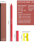 evpct 3Pcs Vermilion Rose Red Matte Long Lasting Wear Lip Liner Pencils Makeup Set for Shaping & Sculpting Lips, No Transfer Waterproof Pigmented Lip Liner Crayon lipliners Lipstick Pencil 17+19+21