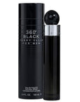 Perry Ellis 360° Black Eau De Toilette Spray for Men - Mens Cologne, Long Lasting Perfume, EDT, Fragrance with Notes of Ginger, Cardamom & Tobacco Leaf - 3.4 fl oz (100 mL)