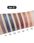 evpct 8Pcs Cream Eye Shadow Brightener Sticks Set for Eyes, Silver Sand Gold Orchid Rose Mocha Deep Mauve Midnight Royal Blue Stone Shimmer Matte Pencil Eye shadow Crayon Stick Palette Makeup Set07