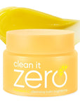 BANILA CO Clean it Zero Brightening Cleansing Balm | Korean Makeup Remover for Radiant Complexion | Vegan | Cleansing Oil, Facial Cleanser Made with Vitamin C & Citrus Extract (100ml / 3.38 fl.oz)