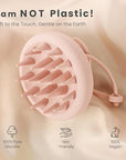 AIMIKE Scalp Massager - Silicone Shampoo Brush for Hair, Dandruff Removal & Hair Growth Stimulator - Exfoliator for Dry & Wet Scalp
