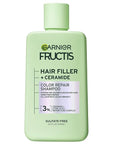 Garnier Fructis Hair Filler Color Repair Shampoo with Ceramide, Smoothing & Sulfate Free Shampoo for Colored, Bleached Hair, 10.1 Fl Oz, 1 Count