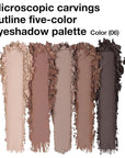 evpct 5 Colors Matte Nude Eye Shadow Palette Makeup for Older Women, Nude Brown Cocoa Taupe Ebony Matte Cream Smokey Mini Eyeshadow Palette for Blue Green Eyes, Contour Makeup Palettes sombras de ojos