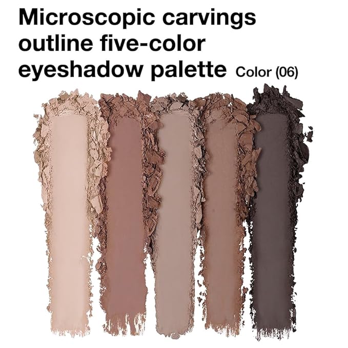 AMY'S DIARY Neutral Nude Brown Eyeshadow Palette Makeup, 5 Colors Cool-Toned Velvety Matte Finish, Nude Taupe Eye Shadows, for Brown Eyes Long Lasting Naturing-Looking (04#)