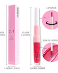 evpct Crushed Ruby Red Metallic Glitter Lip Liner and Lipstick Combo Lip Gloss Stain Set Makeup for Women Long Lasting Waterproof 24, Red Frosted Metallic Shimmer Glossy iridescent Liquid Lipstick 18