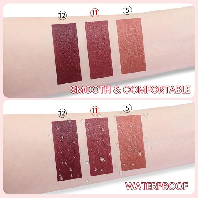 BINGBRUSH Crayon Matte Longwear Lipstick Pack Set,Moisture Smooth Color Stick Ultimate Lip Crayon for Makeup Collection - Waterproof Velvet Lipgloss (11#, 1 Count (Pack of 1))