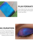 Duochrome MultiChrome Chameleon Liquid Metallic Eyeshadow 3 Pcs Set, Deep Purple Blue High-Impact Multi-Dimensional Finish, Silky Smooth and High Pigment Holographic Glitter Eyeshadow Makeup (Set03)