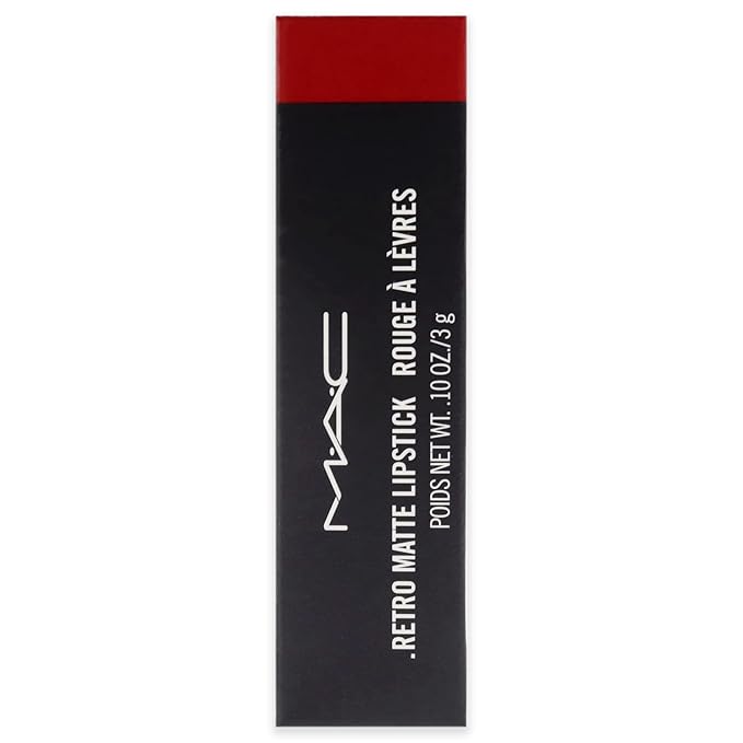 MAC Retro Matte Lipstick Ruby Woo, 1 Count, Multicolor, 0.10 Ounce