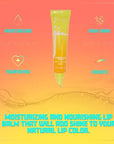 Juvia's Place Moisturizing High Shine Lip Balm-in-Gloss Nubian Glow, Mango, .35 oz, Smooth, Silky Finish