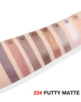evpct Putty Matte Cream Eye Shadow Brightener Sticks Set for Eyes, Putty Matte Pencil Eye shadow Applicator Stick Pen Palette Makeup Waterproof sombras en crema para ojos 23#