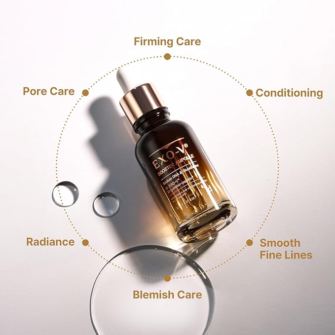 idplacosmetics EXO-V Booster Ampoule 1.01 fl.oz (30ml) – Exosome Serum (720,000 PPM) with PDRN & Glutathione, Korean Skincare Microneedling Serum, for Smoother-Looking Texture & Elasticity Support.