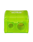 KISS NEW YORK Professional Duo Pencil Sharpener, Convenient, Essential Tool for Eye liner, Lip liner, Sharpens, Easy To Clean, Compact (Sharpener)