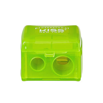 KISS NEW YORK Professional Duo Pencil Sharpener, Convenient, Essential Tool for Eye liner, Lip liner, Sharpens, Easy To Clean, Compact (Sharpener)