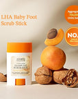 SUNGBOON EDITOR LHA Baby Foot Scrub Stick, Exfoliant foot LHA chemical peeling with no peel-off remover No peeling-off foot mask Remove dead skin gently | Stocking Stuffers for Women | Korean skincare