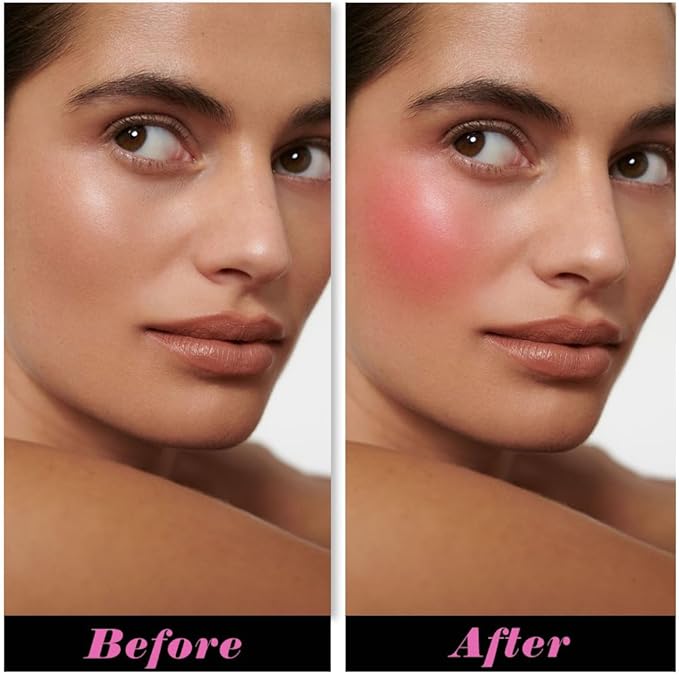 Single Coral Orange Matte Blush for Cheeks Face Blushes Makeup Palette, Rose Bean Monochrome Cream Blushes Palette Makeup for Older Women, Natural Pigmented Paleta de coral anaranjado monocromática 04