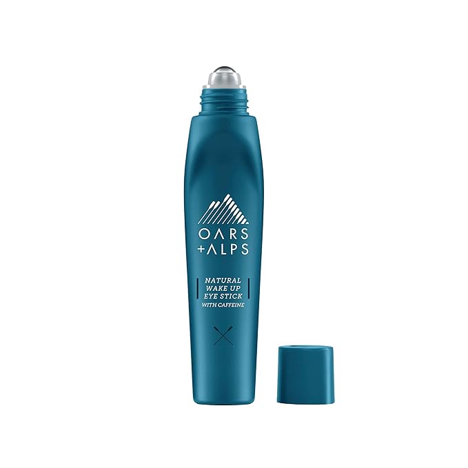 Oars + Alps Wake Up Under Eye Roller and Eye Depuffer, Dermatologist Tested Skin Care Infused with Caffeine and Aloe Vera, Soothes, Reduce Fine Lines, Refreshes Face, 0.5 Oz