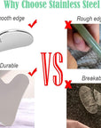 Ditind Gua Sha, Gua Sha Facial Tools, Stainless Steel Guasha Tool for Facial and Body SPA, Guasha Massage for Toxins Prevents Wrinkles and Body SPA Acupuncture Therapy