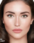evpct 2Pcs under Eye Brightener, Nourishing Luminous under 04# Light