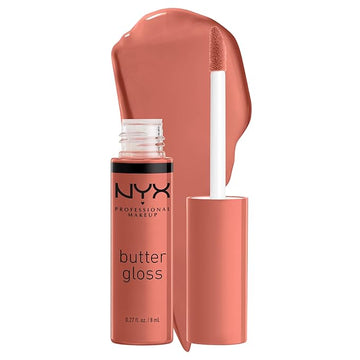 NYX PROFESSIONAL MAKEUP Butter Gloss, Non-Sticky Lip Gloss - Bit Of Honey (Peach Nude)