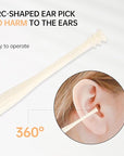 2-in-1 Nasal Hair Cutter for Women,4pcs Double Sided Nasal Hair Cutter,Nostril Hair Remover Tool, 360° Rotating Nose Hair Trimmer with Ear Digger for Men and Women Manual Nose Hair Trimmer