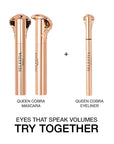 Black Mascara Queen Cobra – Volumizing, Curling, Lengthening – Soft Brush for Smooth Application – Long-Lasting & Weather-Proof – 0.34 fl.oz. - Made in Italy