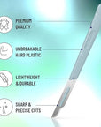 Disposable #15 Scalpel Blades, Sterile Pack of 20 Dermaplaning Blades with Plastic Scalpel Handle, Surgical Knife Scalpel for School Science, High Carbon Steel Dermablade Surgical Blades