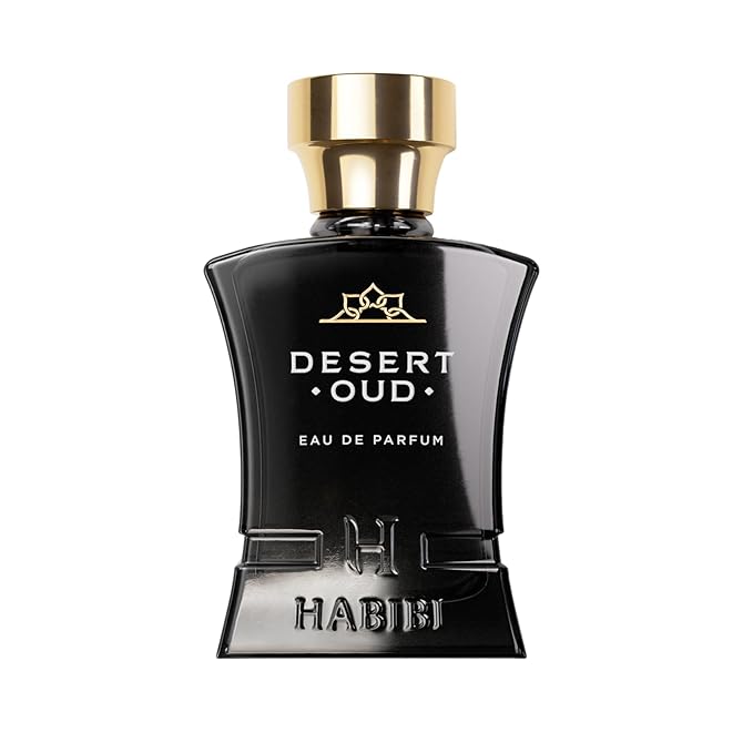H HABIBI Desert Oud Perfume for Men - 2.5 oz (75ML) Long Lasting Arabian Cologne, Bold Floral Woody Men Perfume, Luxury Fragrance Gift for Special Occasions