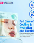 GOODAL Heartleaf Hyaluron Gel Mask, Cooling, Soothing, Sheet Mask with Hyaluronic Acid & Vegan Collagen, Overnight Hydrating Gel Essence for Pore & Skin Barrier Care [5EA]