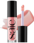 Saie Glossybounce - Hydrating Lip Gloss and Tinted Lip Oil Hybrid with Hyaluronic Acid & Jojoba Oil for Non-Sticky, Ultra-Shiny, Plump & Soft Lips - Everyday Makeup Essential - Bubble (.17 oz)